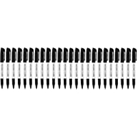 Amazon Basics - Rotuladores permanentes- Negro- paquete de 24